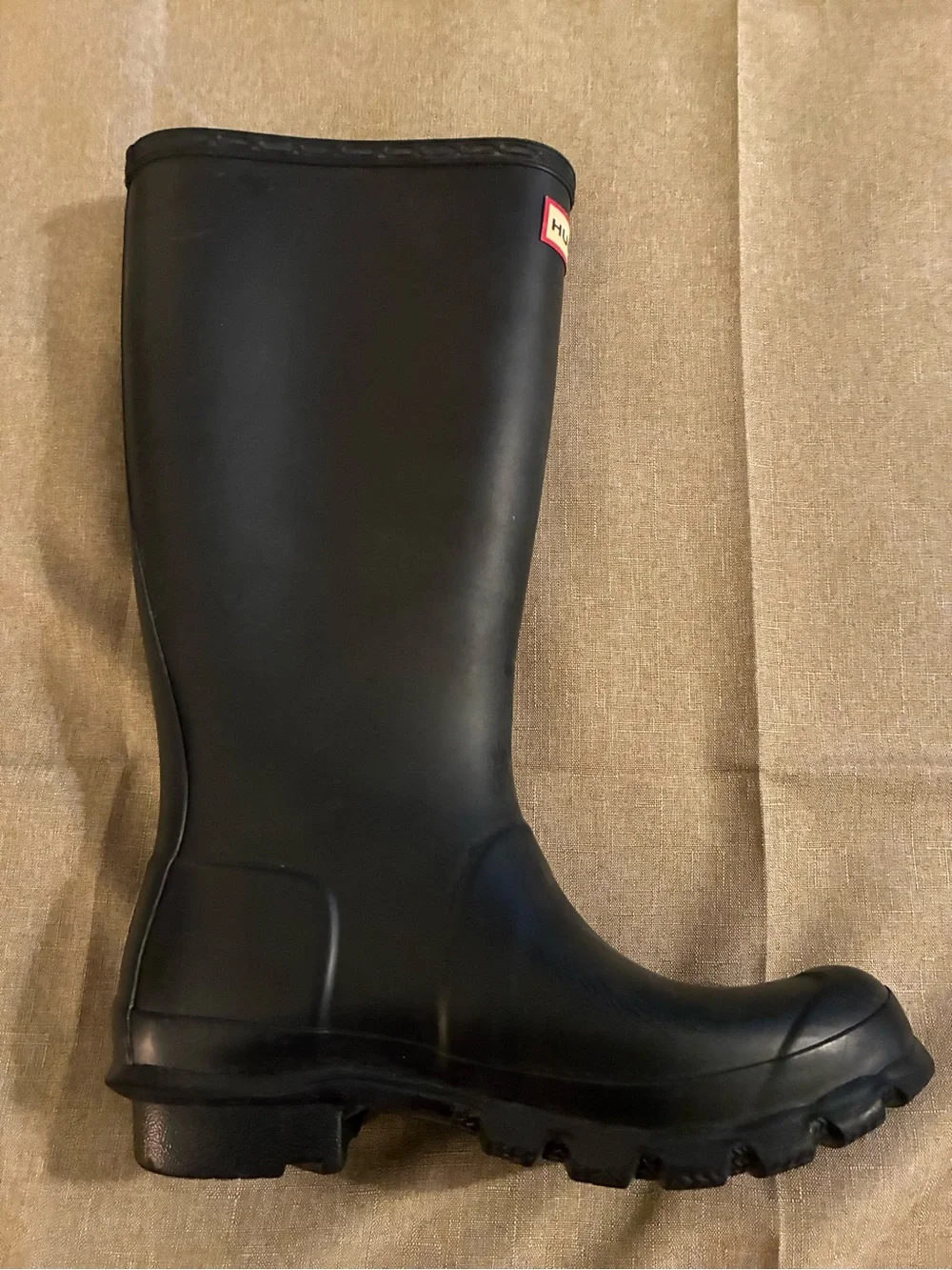 Hunter Big Kids’ Original Tall Rain Boots Black Girls Sz 5/Boys 4 Waterproof EUC